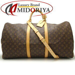 Louis Vuitton Monogram Keepall Bandouliere Brown Boston Bag
